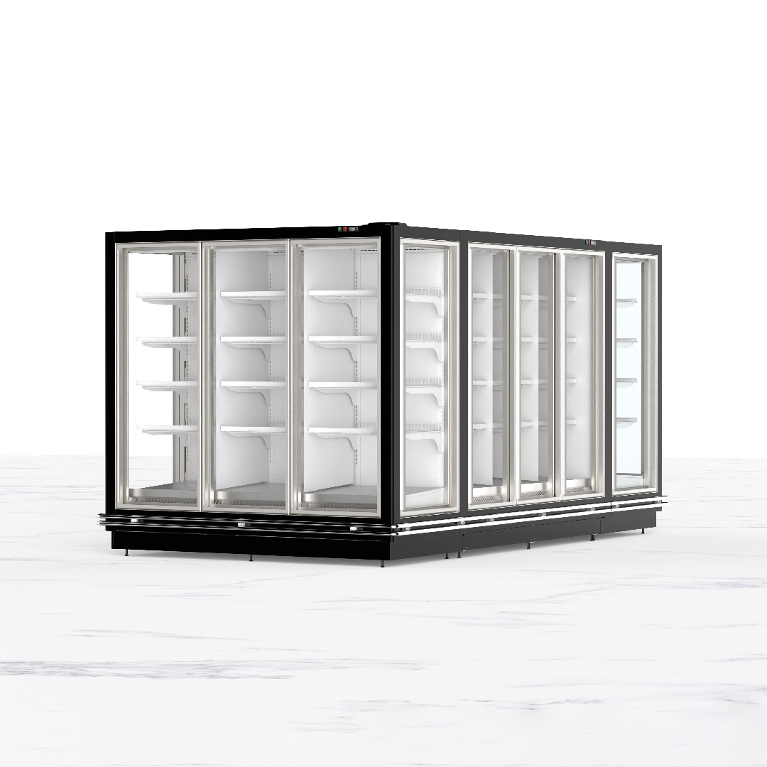 Remote Glass-Door Upright Freezer