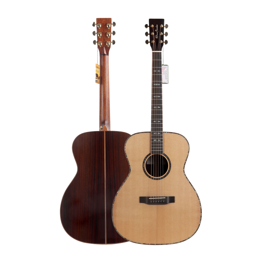 All Solid OM Acoustic Guitar Rosewood