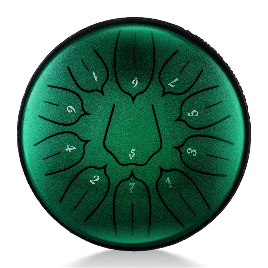 6 Inch 11 Notes Steel Tongue Drum Lotus Tongue Shape