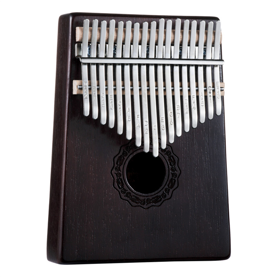 Classic Hollow Kalimba Blue 17 Key Mahonany