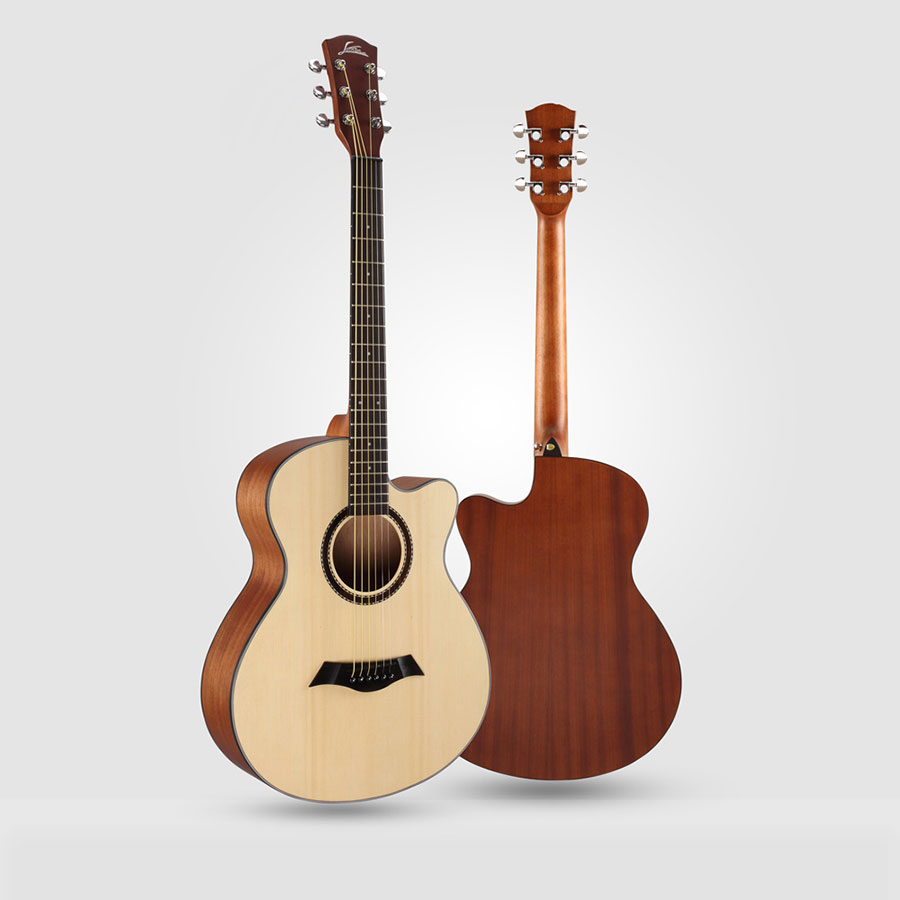 Plywood Acoustic Guitar 40 Inch Sapele