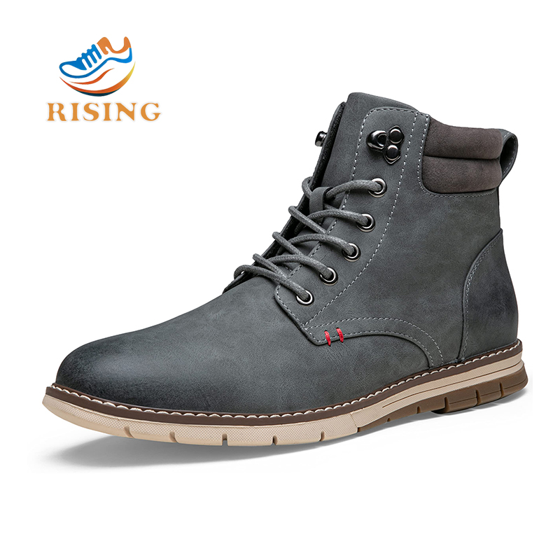 Men Casual Dress Boots Fashion Waterproof Men's Motorcycle Boots