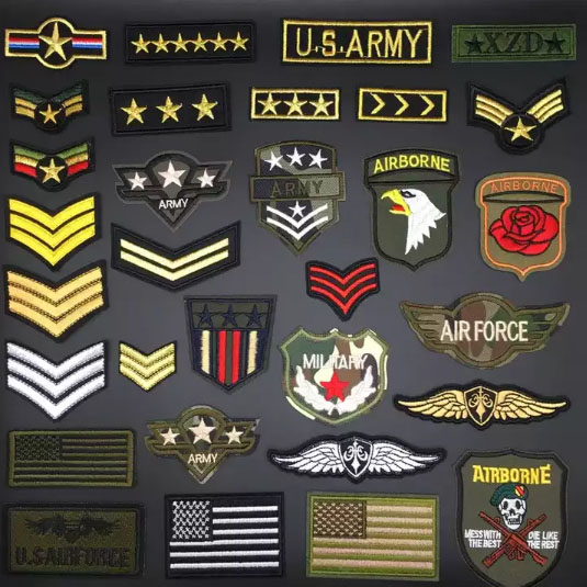 Military Clothing Letter Designer Custom Logo Patches <a href='/embroidery-patch/'>Embroidery Patch</a>