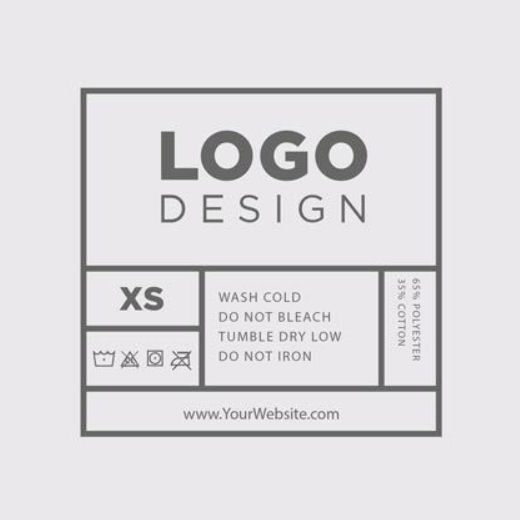 Custom Logo Size <a href='/heat-transfer-label/'>Heat Transfer Label</a> For Clothing