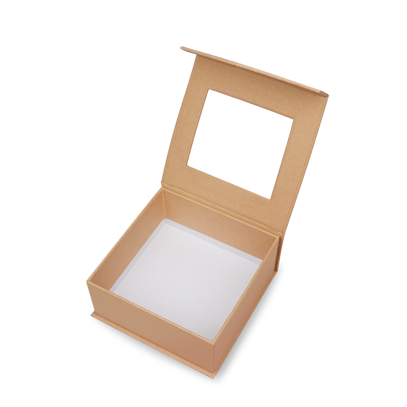 Customize Logo Book Style <a href='/packaging/'>Packaging</a> Box Magnetic Lid Box with Clear Window