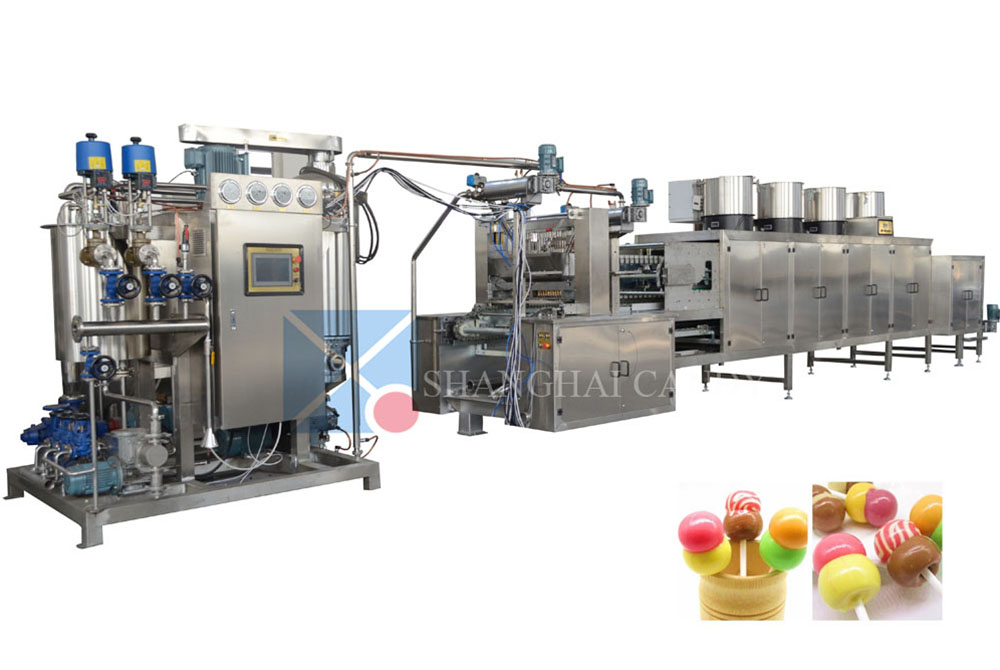 High capacity deposit lollipop machine