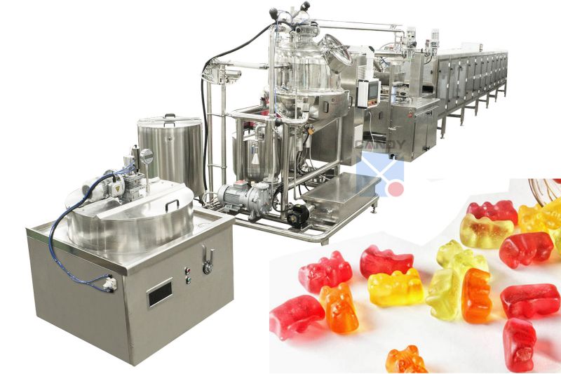 Hot Sale Full Automatic Vitamin Gummy Candy Production Line Gelatin Gummy Candy Making Machine