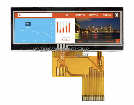 3.9inch TFT LCD Bar type screen 480*128 display