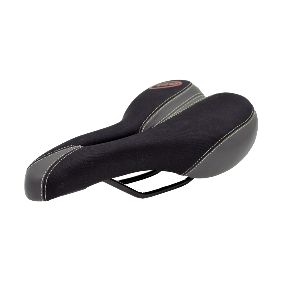 Black & Gray <a href='/bike/'>Bike</a> Saddle Duel Density Reactive GEL Soft Seat