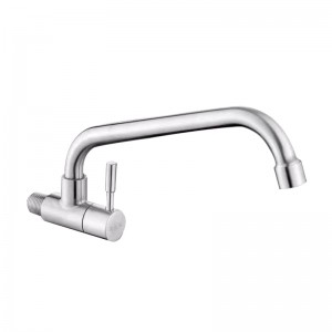 Wall-Mounted Side-Entry <a href='/stainless-steel-faucet/'>Stainless Steel Faucet</a>