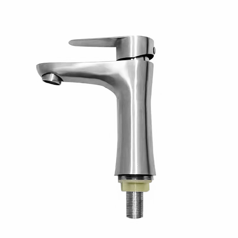 Stainless Steel Single Hole Bathroom Basin Faucet