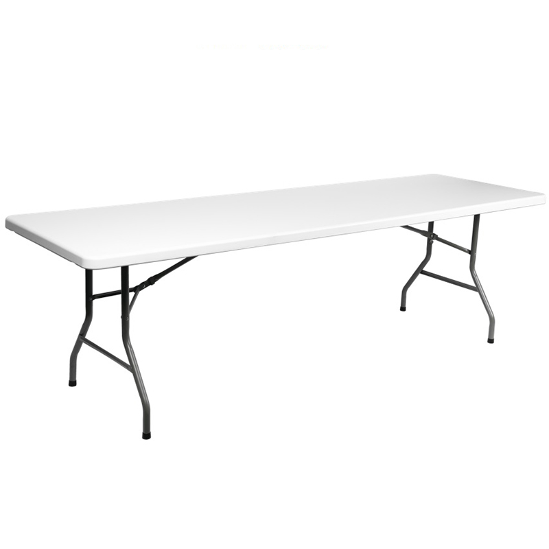 Park table set 1.8m plastic folding table and chairs/garden used camping picnic table chairs/cheap white portable folding table