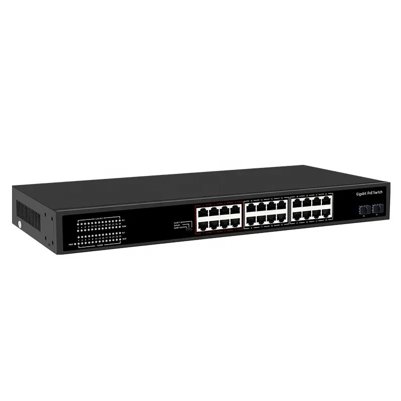 24 Ports <a href='/ethernet-switch/'>Ethernet Switch</a> with 2 Gigabit SFP optical ports uplink network switch