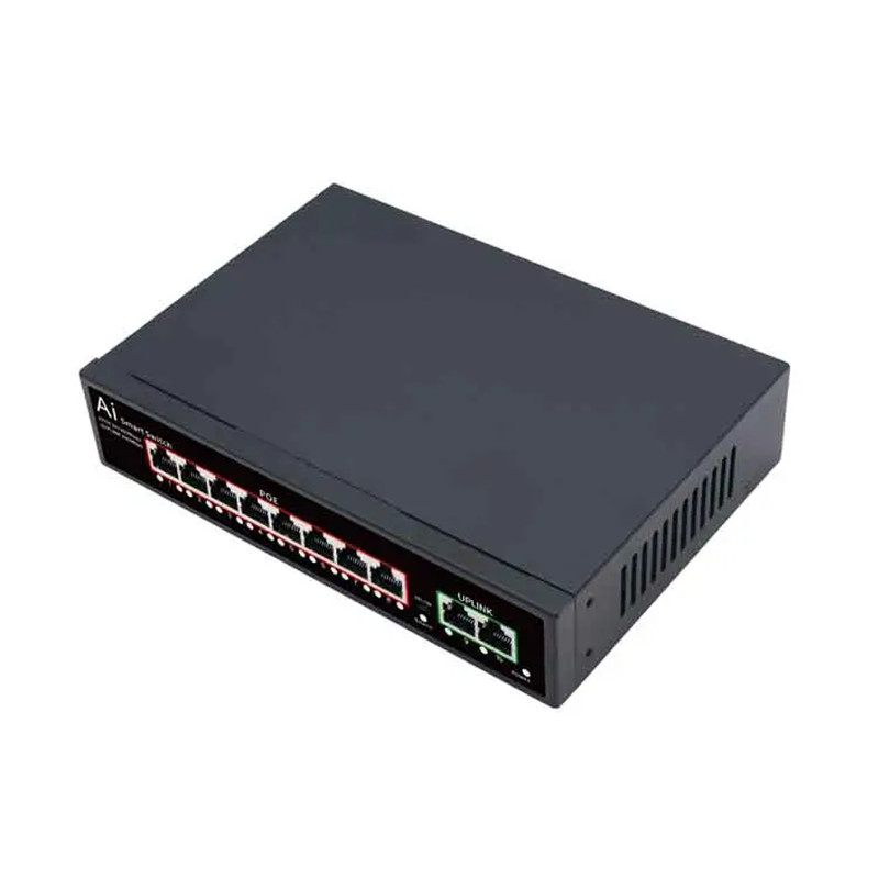 <a href='/8-ports-poe-switch/'>8 Ports PoE Switch</a> + 2 Ethernet uplink port Unmanaged Network switches