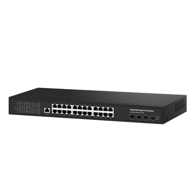 Managed Ethernet 24 Port gigabit Switches layer 3 accept OEM custom 