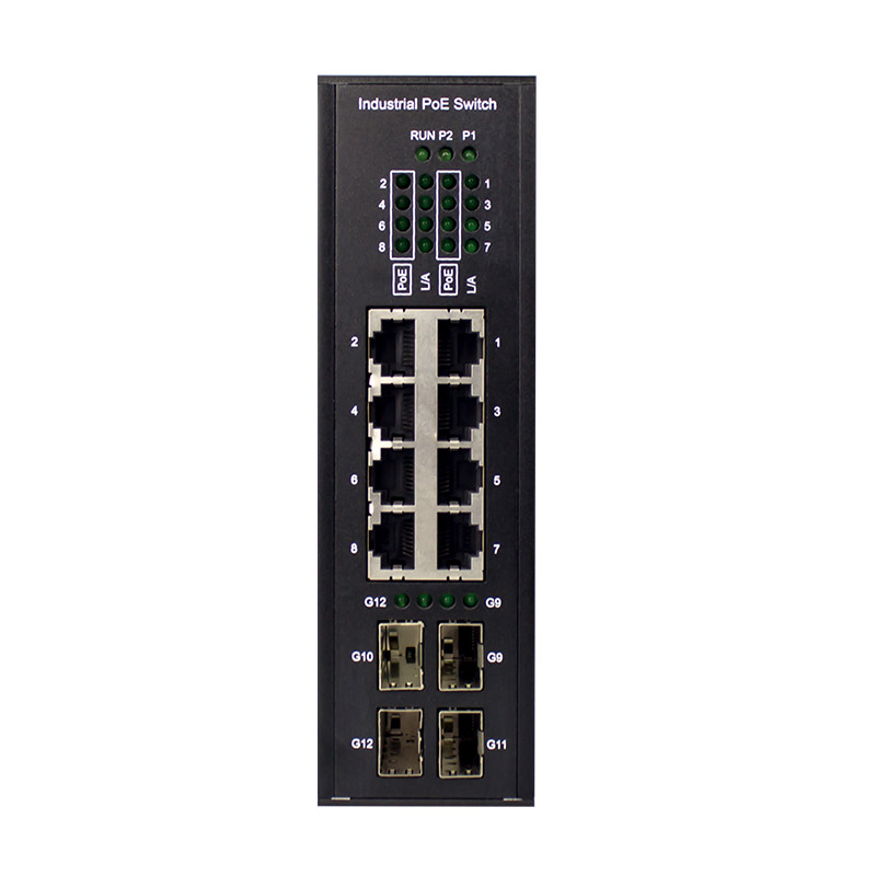 <a href='/industrial-switch/'>Industrial Switch</a> 8 GE POE ports 4 GE SFP port PoE Gigabit L2 Managed Switch