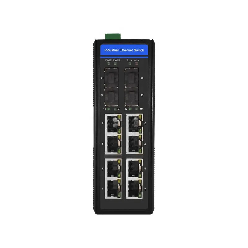 <a href='/industrial-switch/'>Industrial Switch</a> 8 ports 4 GE SFP ports Managed Industrial Grade POE <a href='/ethernet-switch/'>Ethernet Switch</a>