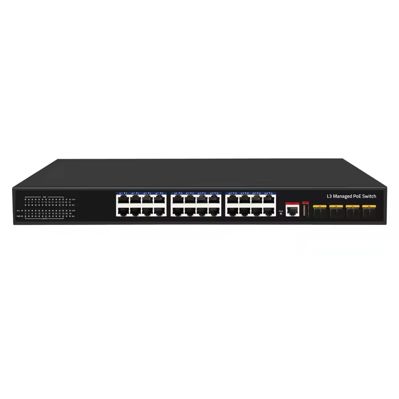 L3 POE switch 500W 10/100/1000 10G SFP 24 Ports Gigabit Managed <a href='/industrial-switch/'>Industrial Switch</a>