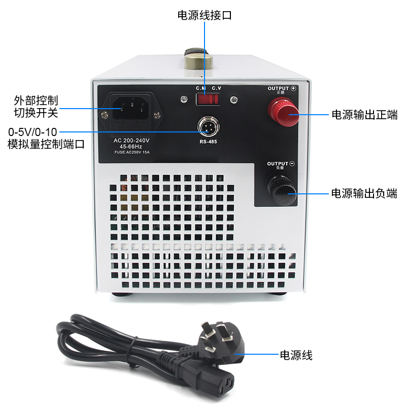 AC/DC 0-12V 166A 2000W Programming DC power supply for LED lighting / equipment