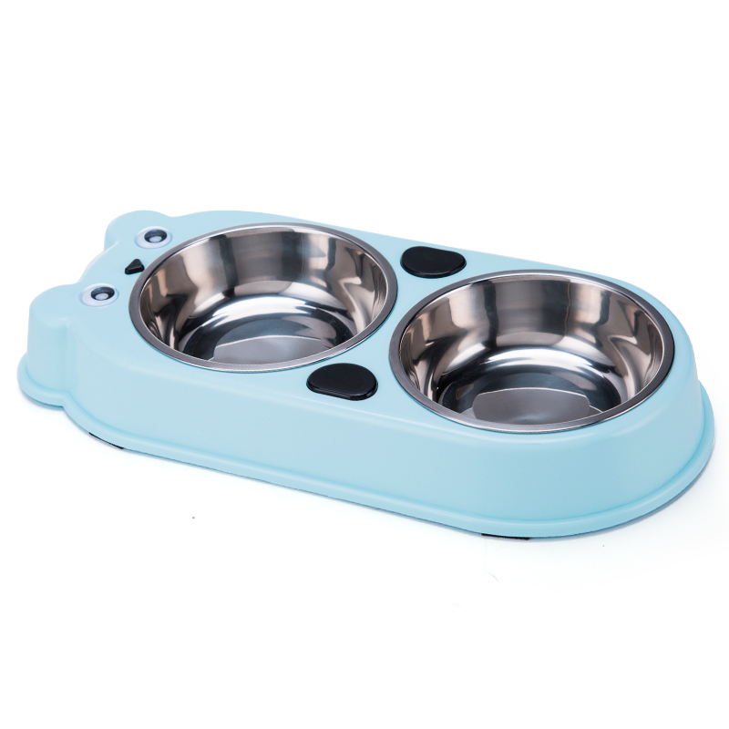 Lovely Design Cute Bear Double Stainless Steel Dog <a href='/cat-bowl/'>Cat Bowl</a>s