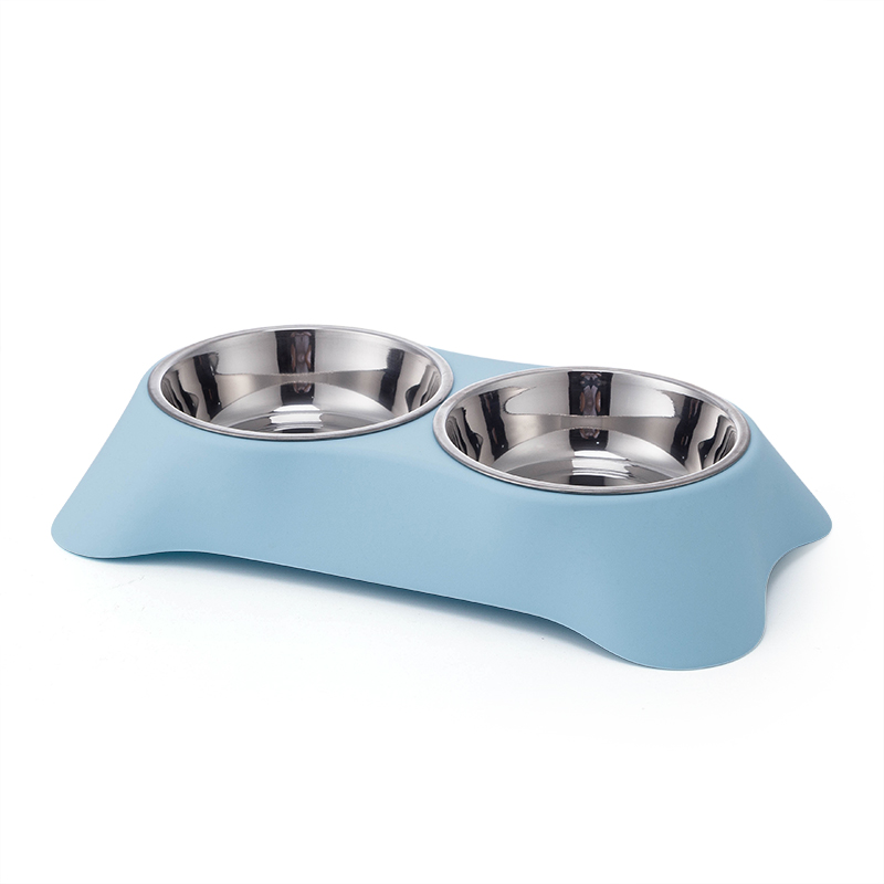 Double Dog Bowls Detachable Stainless Steel <a href='/pet-bowl/'>Pet Bowl</a>s