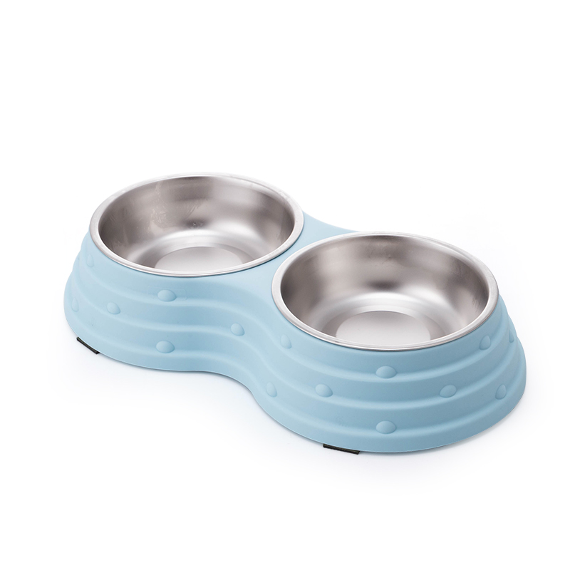 Peanuts Double Stainless-Steel Dog Bowls Detachable Pet Bowls