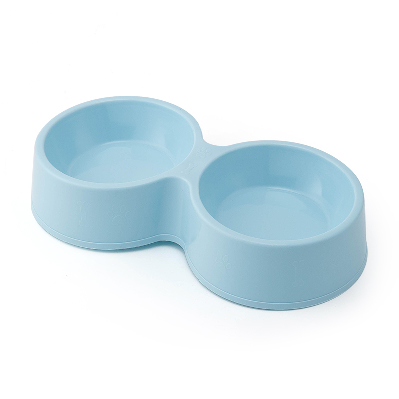 Plastic Pet Double Bowl