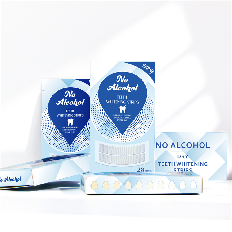 Professional Effective Whitening Mint Flavor Alcohol-free Teeth Whitening Strips For Home Use