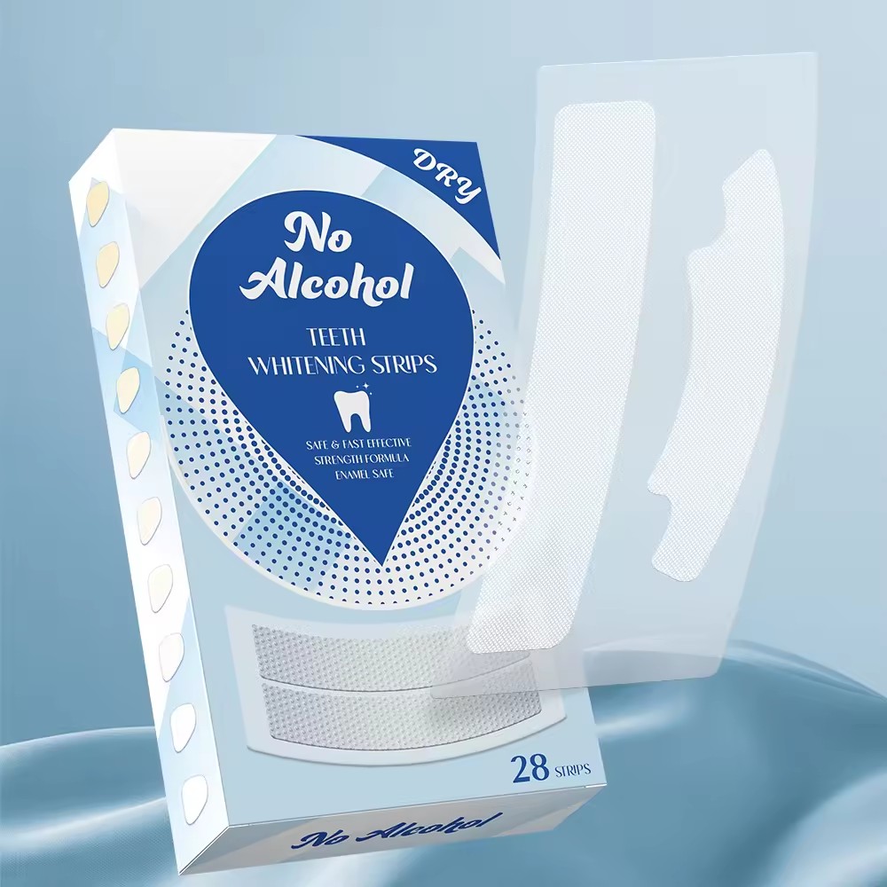 Alcohol Free Natural Daily Use Mint Flavor For Adult Teeth Whitening Strips