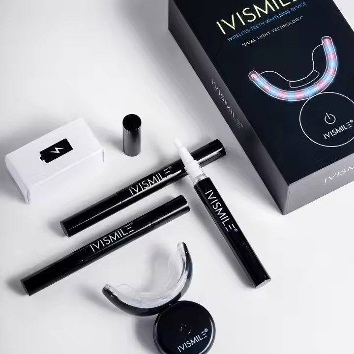 IVISMILE Wholesale Home Private Logo Teeth Whitening Kit_CE Certification Advanced Wireless Teeth Whitening Kit_Wholesale 44 Peroxide White Teeth Whitening Pens G