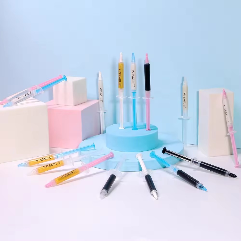 IVISMILE Best Rated Free Sensitive 5ml 35%HP Teeth Whitening Gel Bulk Customized Logo From China