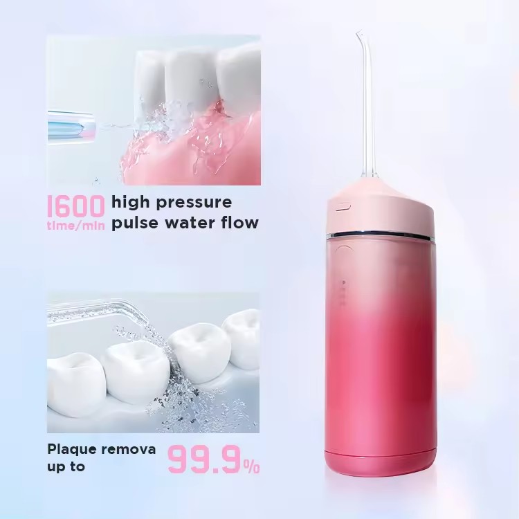 Portable Water Flosser Rechargeable Mini Water Flosser Dental Teeth Professional Oral Care IPX 7 Waterproof Home Use Set