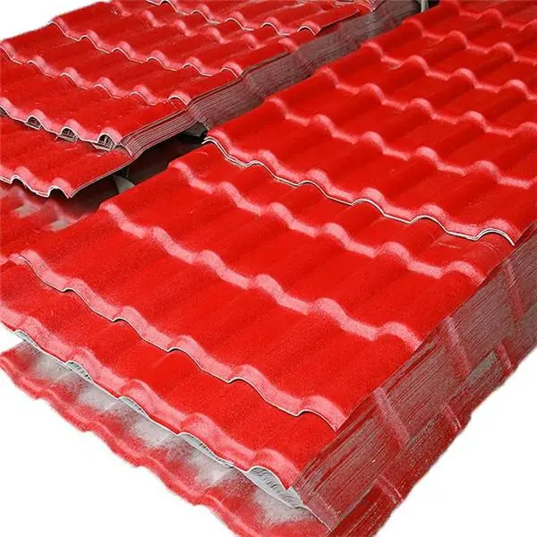 Spanish Or Colonial Red Upvc Roof Tiles