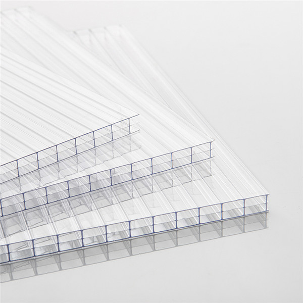 three layers transparent bayer hollow polycarbonate sheet