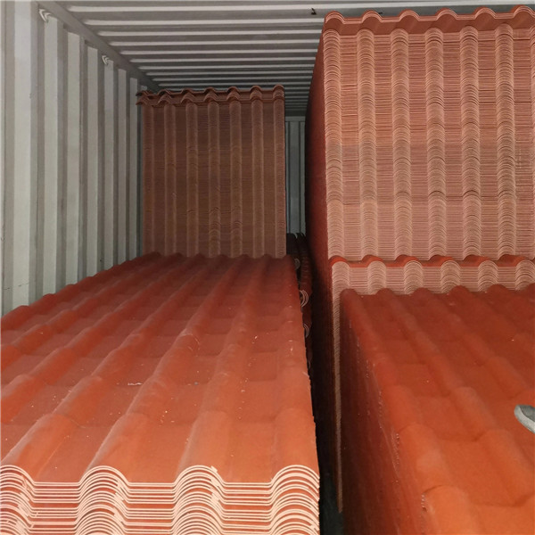 ASA Coated Plastic Spanish Synthetic Resin Roof Tiles