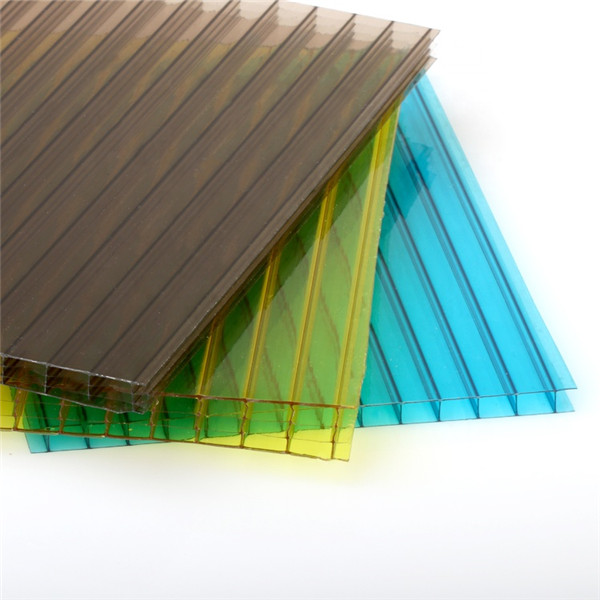 Custom Hollow Roofing four wall Polycarbonate Sheet