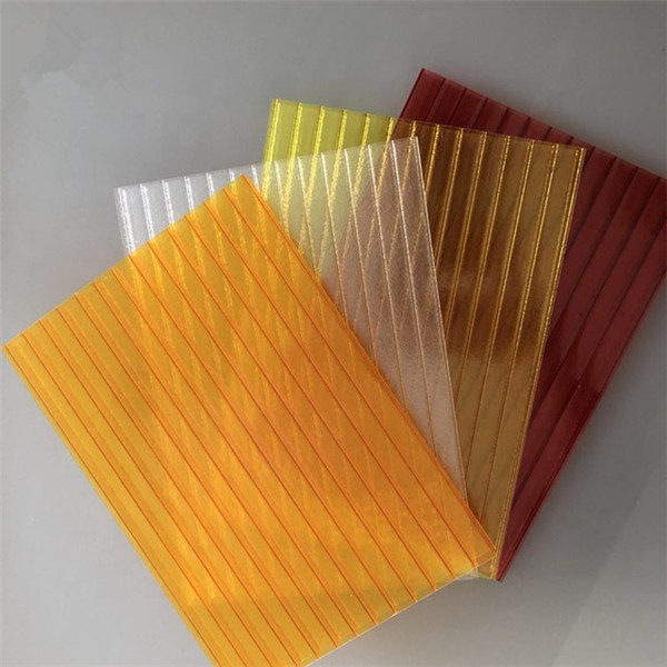 8mm Lexan Crystal Transparent Plastic Panel Hollow Plastic <a href='/pc/'>Pc</a> Sheet