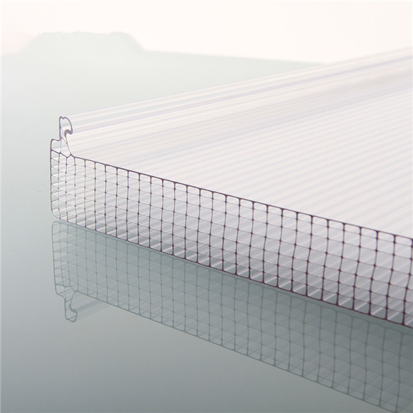 double skin PC hollow sheet Impact resistant plastic sheet