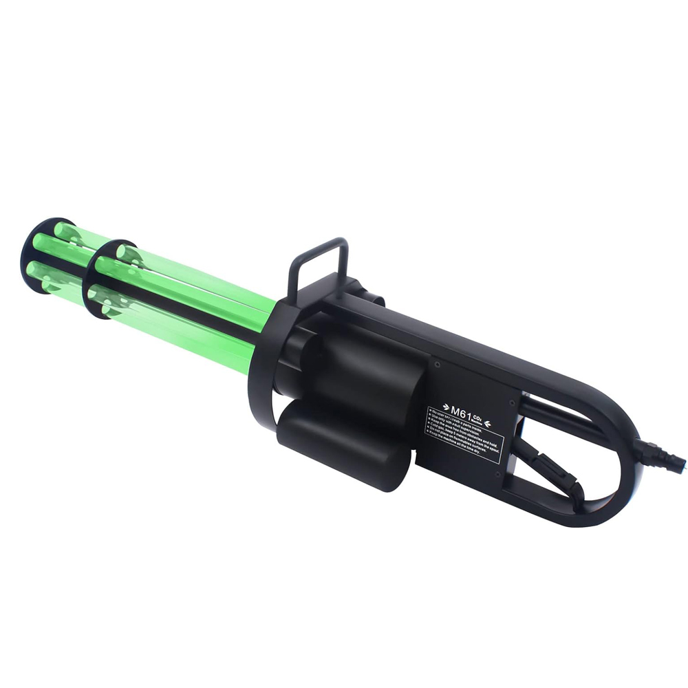 Handheld LED CO2 Gun Full-Color Light 50W Jet Machine Stage Effect Cannon Gun CO2 <a href='/fog-machine/'>Fog Machine</a> Stage Effect Equipment With 3M Hose For Nightclub Wedding Party