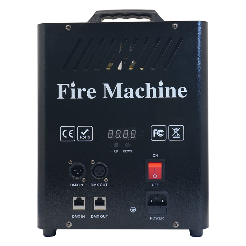 Professional Dj Lighting Stage Effect <a href='/flame-machine/'>Flame Machine</a>Two-head 200W DMX512 Control Real Fire Spray Machine