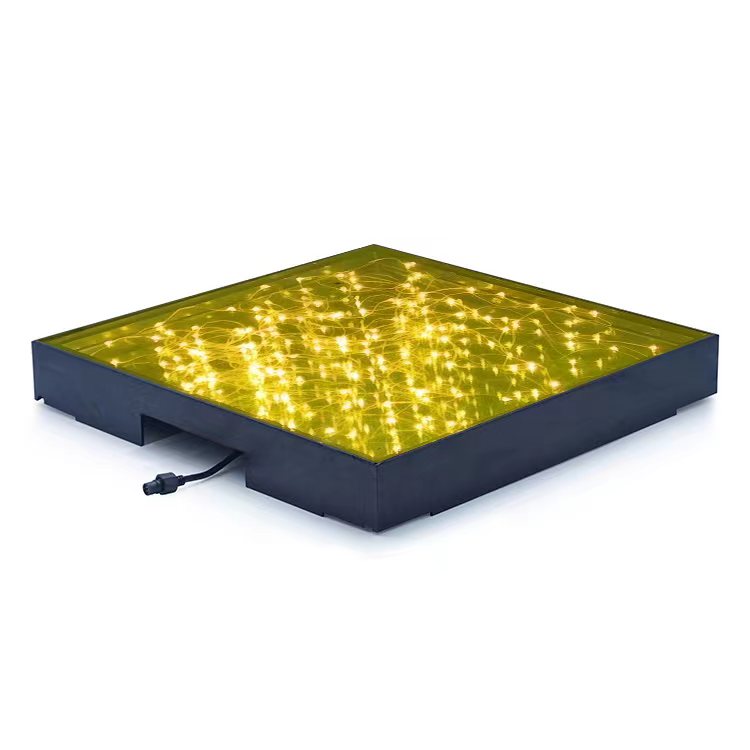 Custom Make Waterproof 3D Dance Floor Wedding Wired Wireless RGB Starry LED Dance Floor Light Manufacturer