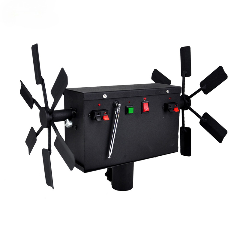 Topflashstar Professional Stage Double Wheels Rotating Fireworks Machine Wireless Rotate Fountain Weddings Spark Machine with Stand Rack