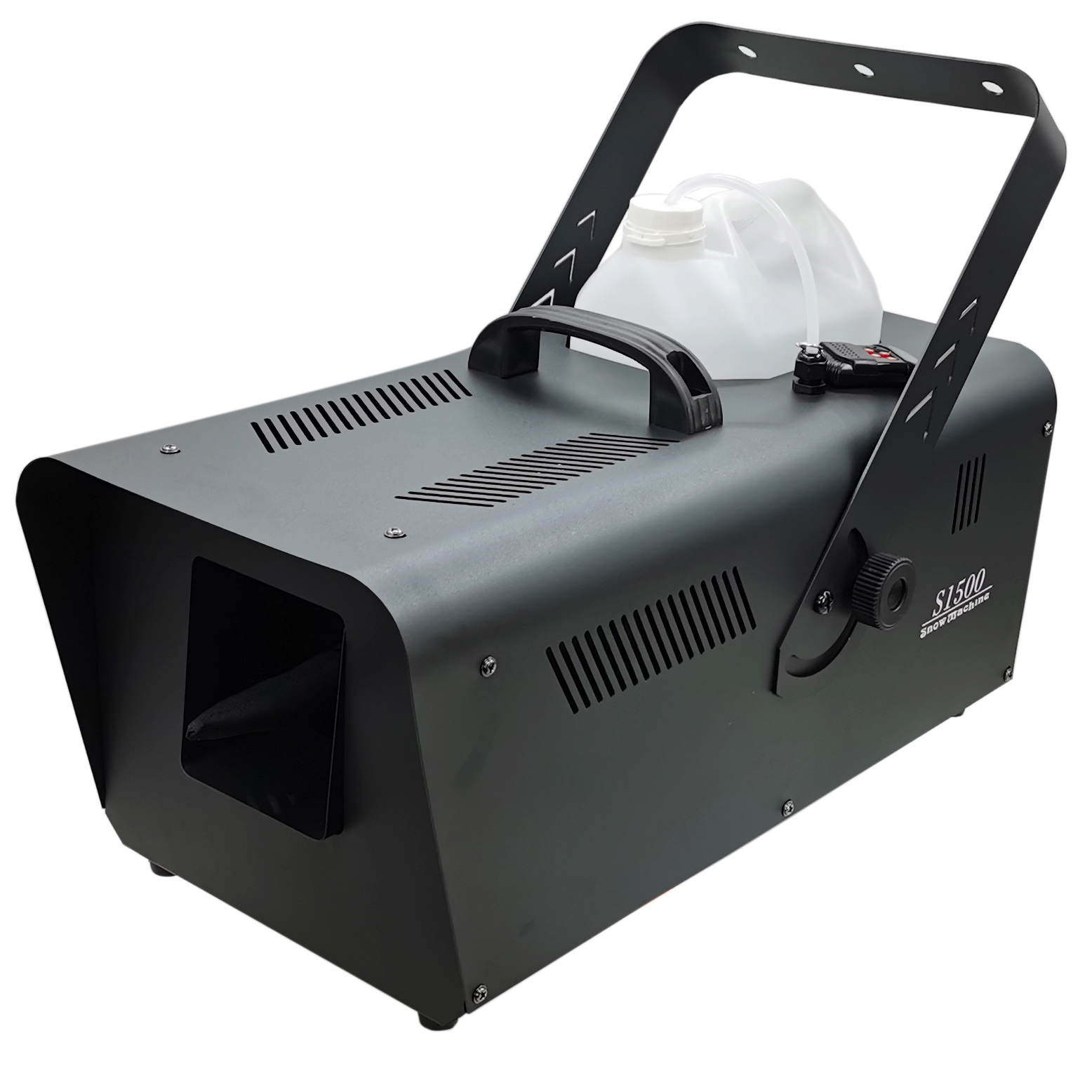 Portable Snow Machine 1500W Stage Snowflake Maker with Remote Control for Outdoors Fake Snow Making Machine Artificial Snow Blower for Christmas, Wedding, Kids Party, Stage Effect, DJ Stage