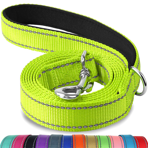 Custom Reflective Padded Handle Nylon <a href='/dogs-leashes-for-walking/'>Dogs Leashes for Walking</a>