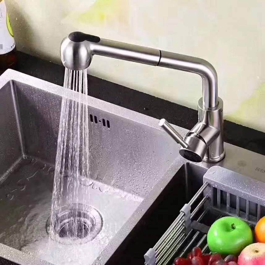 Stainless Steel <a href='/kitchen-faucets/'>Kitchen Faucets</a> With Sprayer