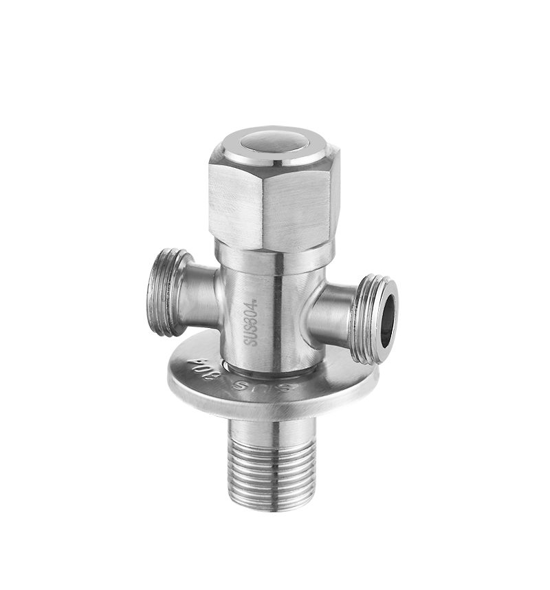 4 Points Hot And Cold Dual Outlet Stainless <a href='/steel-angle-valve/'>Steel Angle Valve</a>