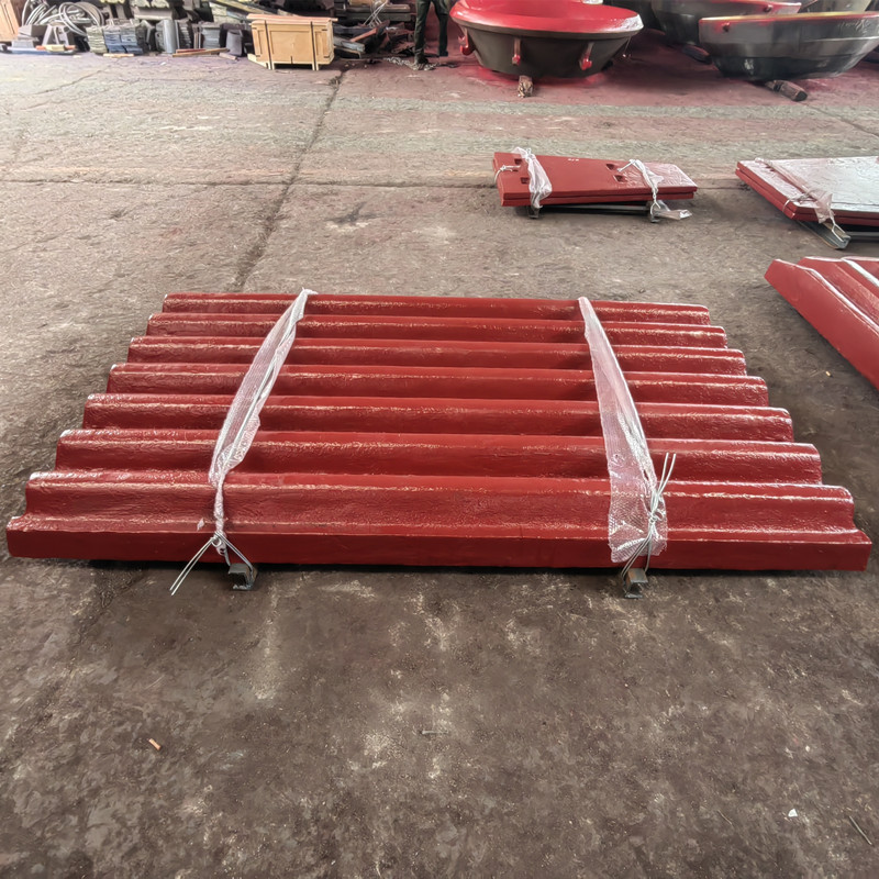 WUJING Stone Jaw Crusher Casting Wear Parts Fixed/Swing Jaw Plate 