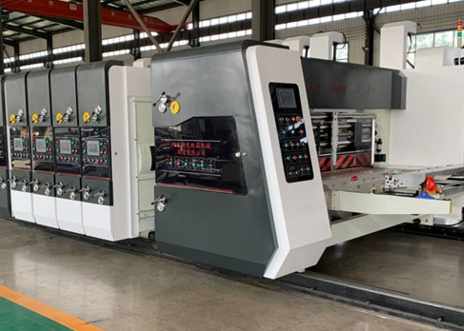 Syk1224 4 Color Printing Slotting Die Cutting With Stacking Machine