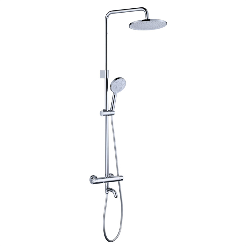 Thermostatic <a href='/shower-system/'>Shower System</a>s With Rain Shower And Handheld