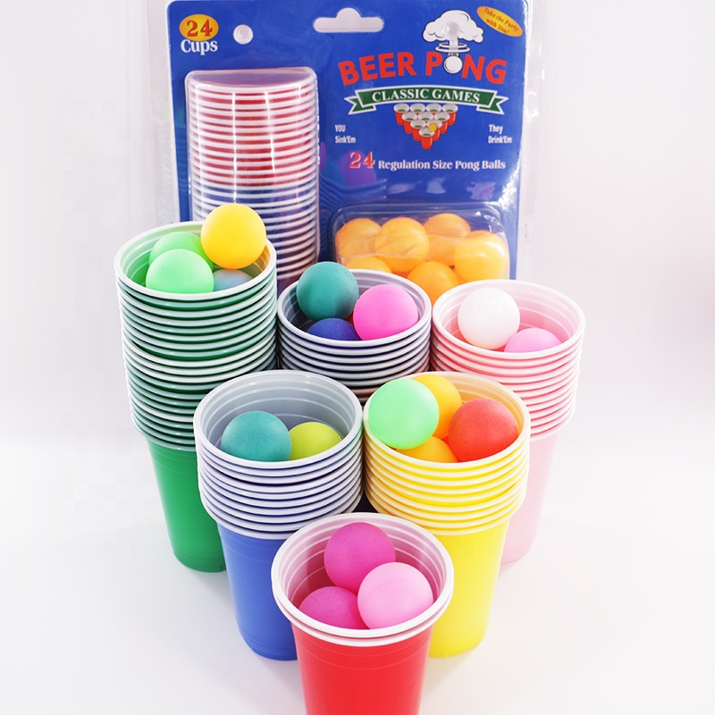 New Hot Sale Cheapest Table Beer Pong Drinking Game Set 16oz Beer Pong